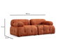Atelier Del Sofa Petite 2 Sofá 2 Plazas Naranja